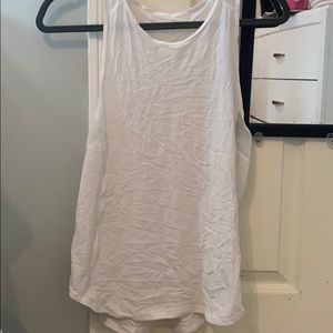 White mesh Lululemon tank
